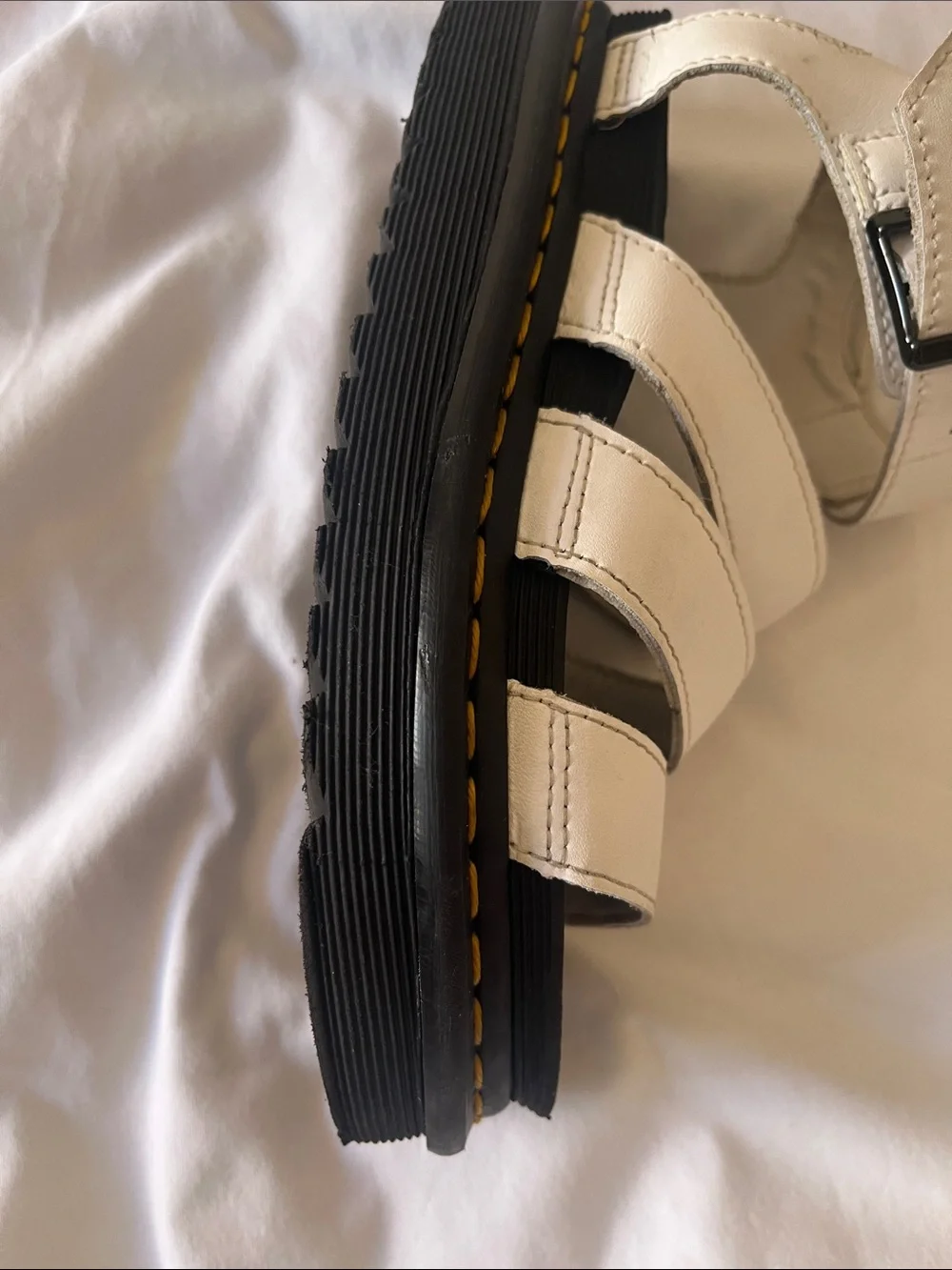 Dr. Martens Kids White Multi-Strap Fisherman Sandals